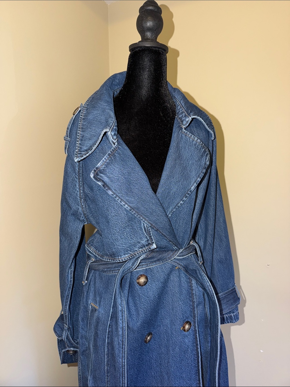 ABERCROMBIE Women’s Denim Trench Coat